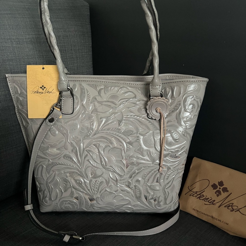 NWT PATRICIA NASH ADELINE TOTE HANDBAG TOOLED LEATHER - Picture 6 of 16